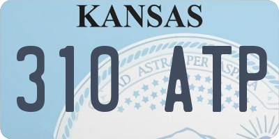KS license plate 310ATP