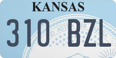 KS license plate 310BZL