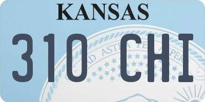 KS license plate 310CHI