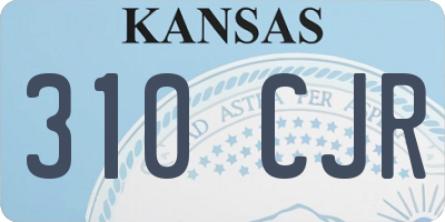 KS license plate 310CJR