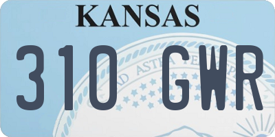 KS license plate 310GWR