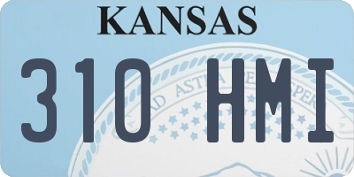 KS license plate 310HMI