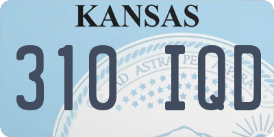 KS license plate 310IQD