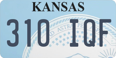 KS license plate 310IQF