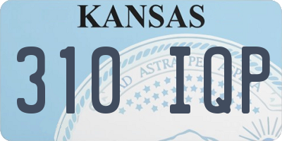 KS license plate 310IQP