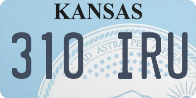 KS license plate 310IRU