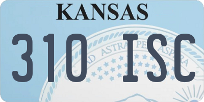 KS license plate 310ISC