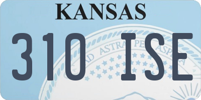 KS license plate 310ISE