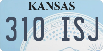 KS license plate 310ISJ