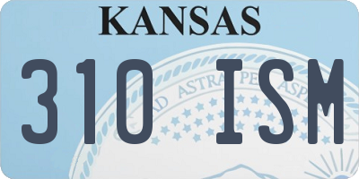 KS license plate 310ISM