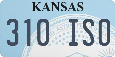KS license plate 310ISO