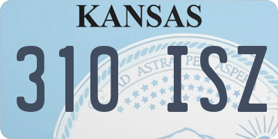 KS license plate 310ISZ