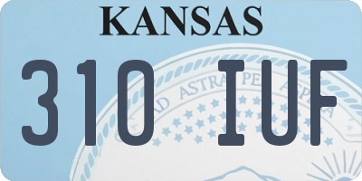 KS license plate 310IUF