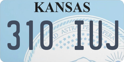 KS license plate 310IUJ