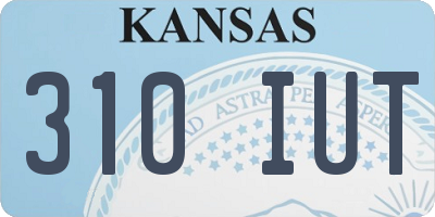 KS license plate 310IUT