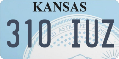 KS license plate 310IUZ