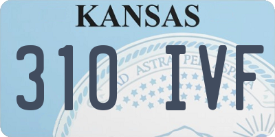 KS license plate 310IVF
