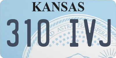 KS license plate 310IVJ