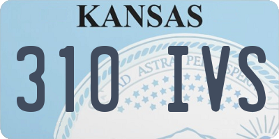 KS license plate 310IVS