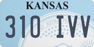 KS license plate 310IVV