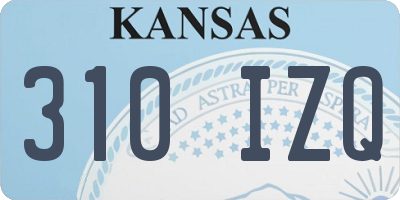 KS license plate 310IZQ