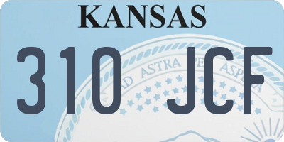 KS license plate 310JCF