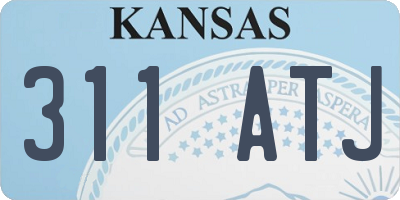KS license plate 311ATJ