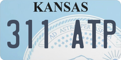 KS license plate 311ATP
