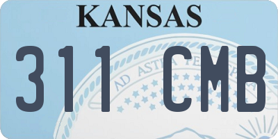 KS license plate 311CMB