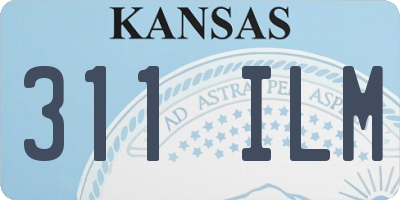 KS license plate 311ILM