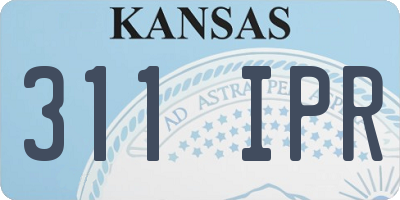 KS license plate 311IPR