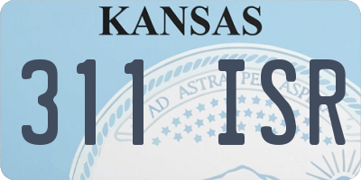 KS license plate 311ISR