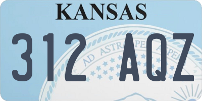 KS license plate 312AQZ