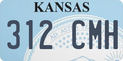 KS license plate 312CMH