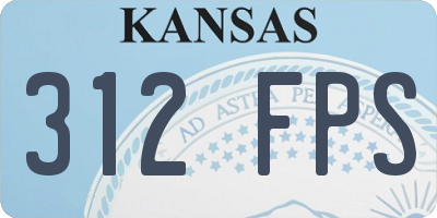 KS license plate 312FPS