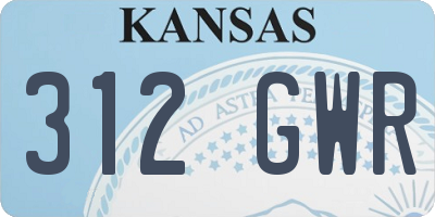 KS license plate 312GWR