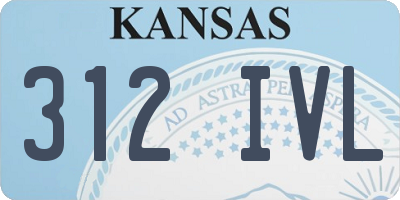 KS license plate 312IVL