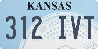KS license plate 312IVT