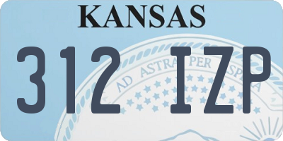 KS license plate 312IZP