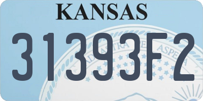 KS license plate 31393F2