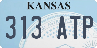 KS license plate 313ATP