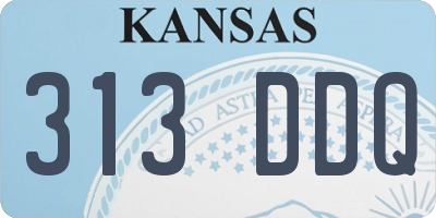 KS license plate 313DDQ
