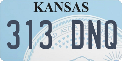 KS license plate 313DNQ