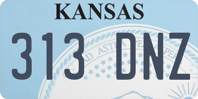 KS license plate 313DNZ