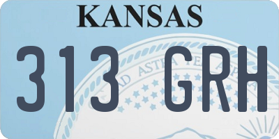 KS license plate 313GRH