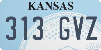 KS license plate 313GVZ