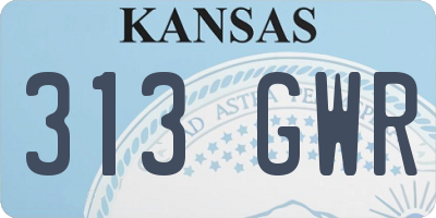 KS license plate 313GWR