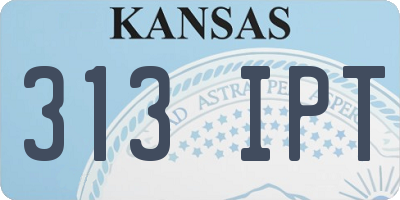 KS license plate 313IPT