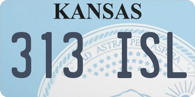 KS license plate 313ISL