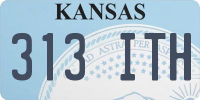 KS license plate 313ITH